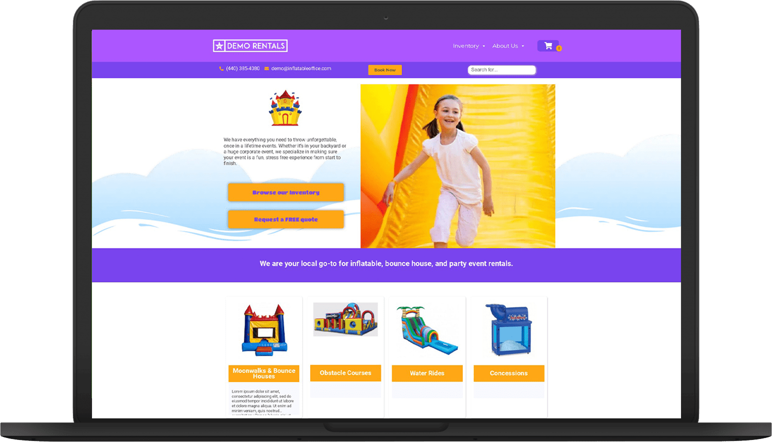bounceparty Website Themes