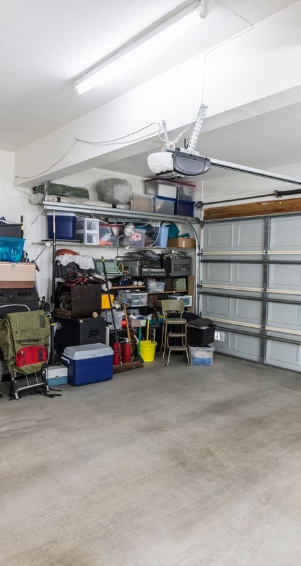 Garage storage of party rental start up company